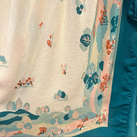 Fleurette 100% Silk Tunic. Size Medium. - Picture 4 of 10